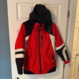 Obermeyer Red and Black Kids Raincoat